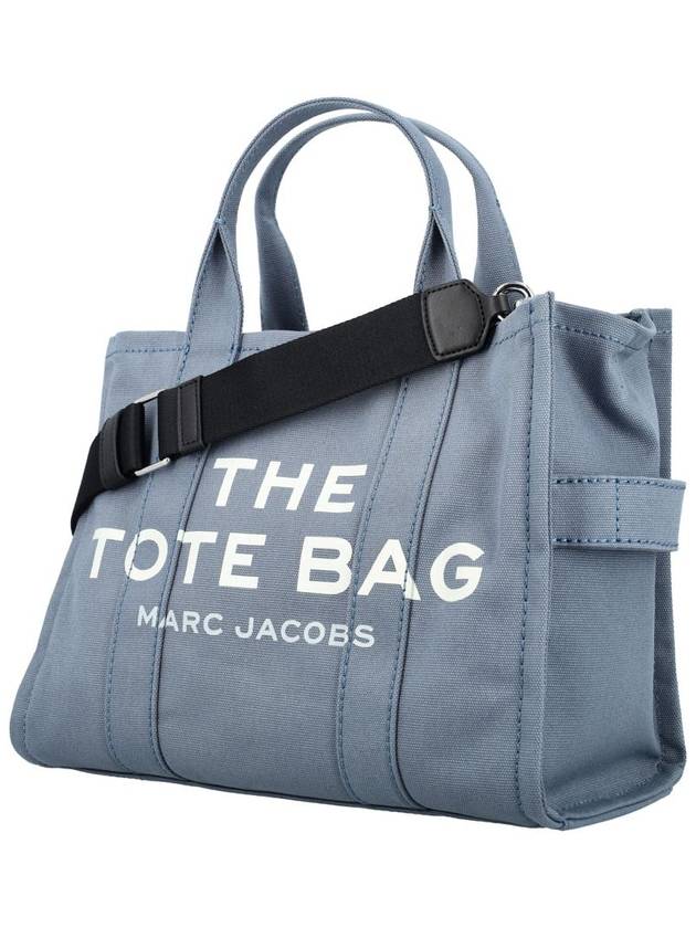 Logo Medium Canvas Tote Bag Blue - MARC JACOBS - BALAAN 4