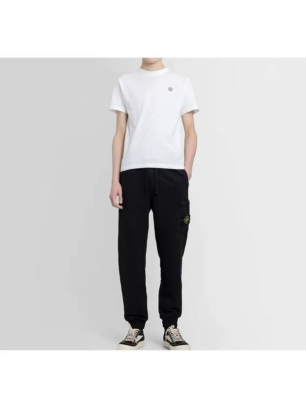 Organic Cotton Short Sleeve T-Shirt White - STONE ISLAND - BALAAN 6