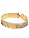 Click-Ache Click H Gold Bracelet Marron Glace - HERMES - BALAAN.