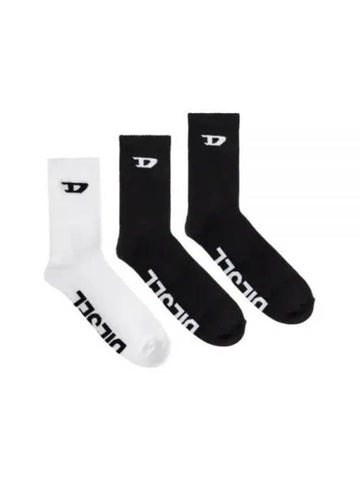 Skm D Crew Sports Socks A15406 0LKBJ E4877 - DIESEL - BALAAN 1