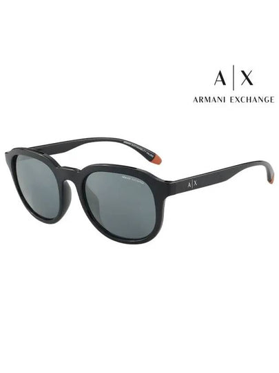 Sunglasses AX4129SU 8158 6G Round Acetate Men Women - ARMANI EXCHANGE - BALAAN 2