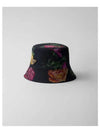 Prada Floral Print Reversible Bucket Hat Black - PRADA - BALAAN 2