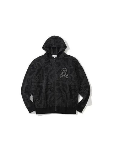 M GN SKULL LOGO MIX PATTERN JQD KNIT OUTER LQ1ID05M - MARK & LONA - BALAAN 1