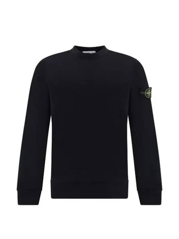 Wappen Patch Garment Dyed Sweatshirt Black - STONE ISLAND - BALAAN 2