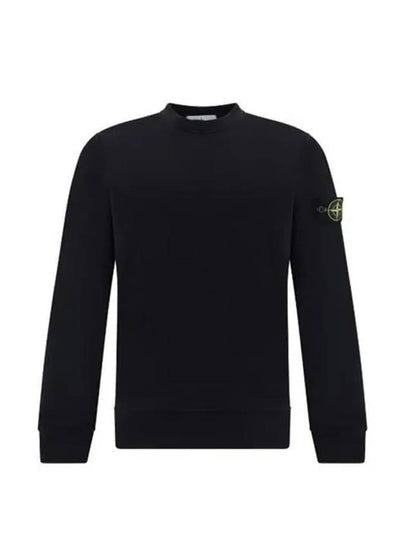 Wappen Patch Garment Dyed Sweatshirt Black - STONE ISLAND - BALAAN 2