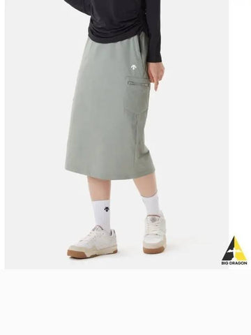 Women s Woven Cargo Skirt Khaki SP322USK79 - DESCENTE - BALAAN 1