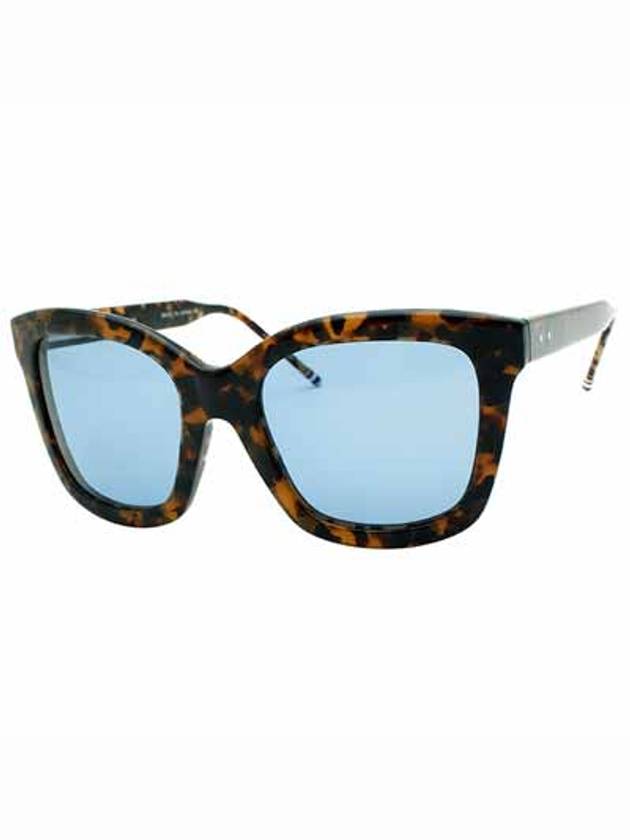 Sunglasses TB501BTTKT54 Blue Lens Leopard - THOM BROWNE - BALAAN 1