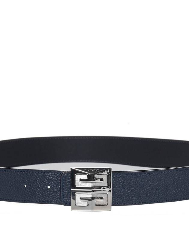 Men's 4G Logo Grain Leather Reversible Belt Black - GIVENCHY - BALAAN 3