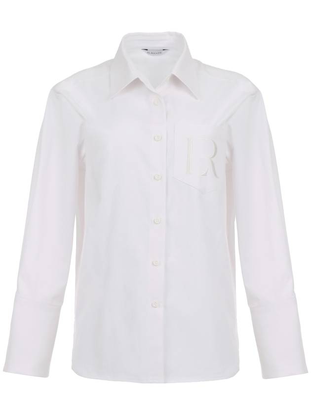 Classic R Logo Shirt WHITE - ILROZE - BALAAN 1