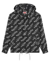 Paris Monogram Print Short Windbreaker Black - KENZO - BALAAN 2