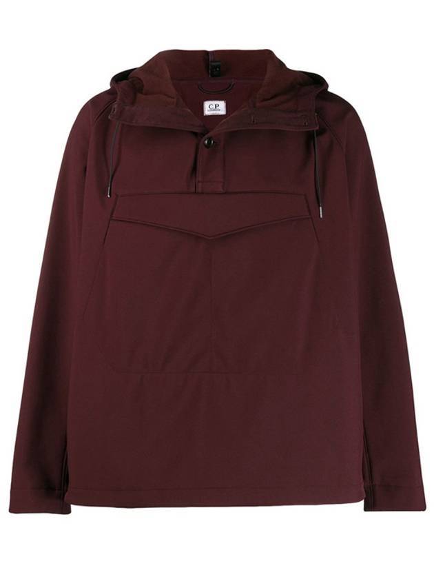 Soft Shell Goggle Hooded Anorak Burgundy - CP COMPANY - BALAAN 1