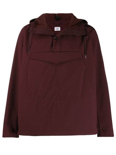 Soft Shell Goggle Hooded Anorak Burgundy - CP COMPANY - BALAAN 1