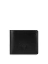 Heart Logo Bi Fold Leather Half Wallet Black - AMI - BALAAN 2