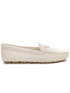 Women s Driving Loafers Ivory 1DD081 F005 - PRADA - BALAAN 1