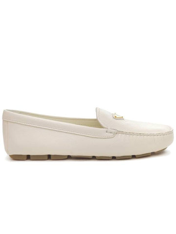 Women s Driving Loafers Ivory 1DD081 F005 - PRADA - BALAAN 1