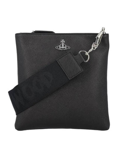 ORB Logo Square Cross Bag Black - VIVIENNE WESTWOOD - BALAAN 1