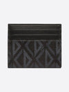 CD Diamond Canvas Card Wallet Black - DIOR - BALAAN 3