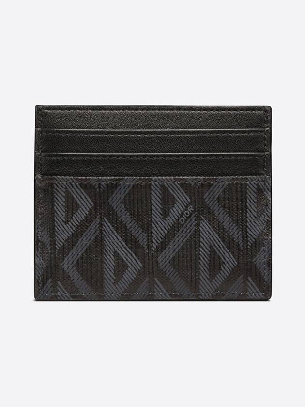 CD Diamond Canvas Card Wallet Black - DIOR - BALAAN 3