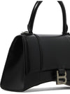 Hourglass Shiny Box Calfskin Small Tote Bag Black - BALENCIAGA - BALAAN 5