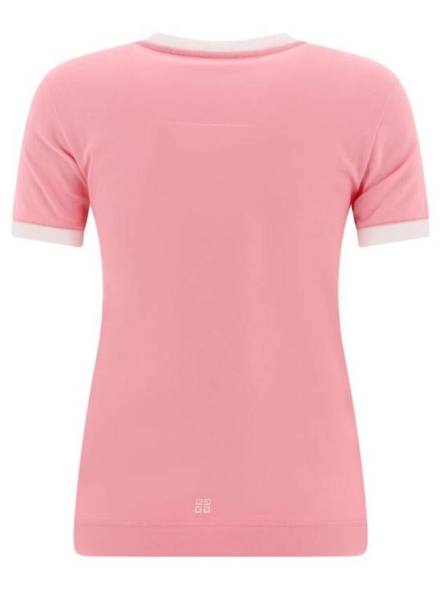 Archetype Slim Fit Cotton Short Sleeve T-Shirt Pink - GIVENCHY - BALAAN 3