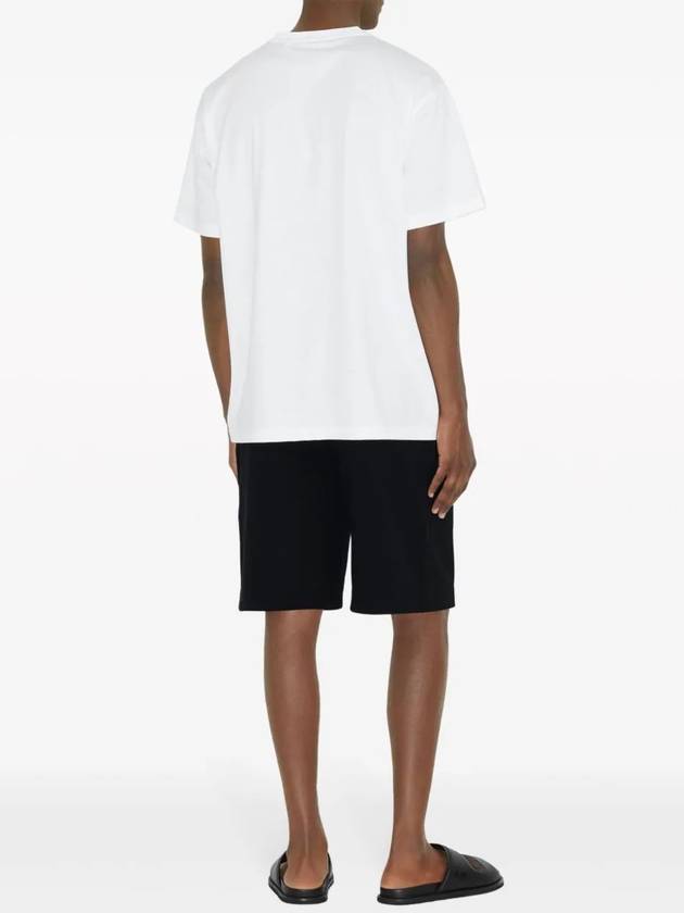 Logo Print Short Sleeve T-Shirt White - BURBERRY - BALAAN 5