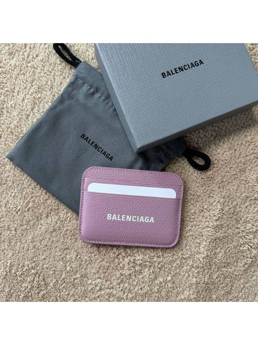 Cash Logo Card Wallet Powder Pink - BALENCIAGA - BALAAN 2