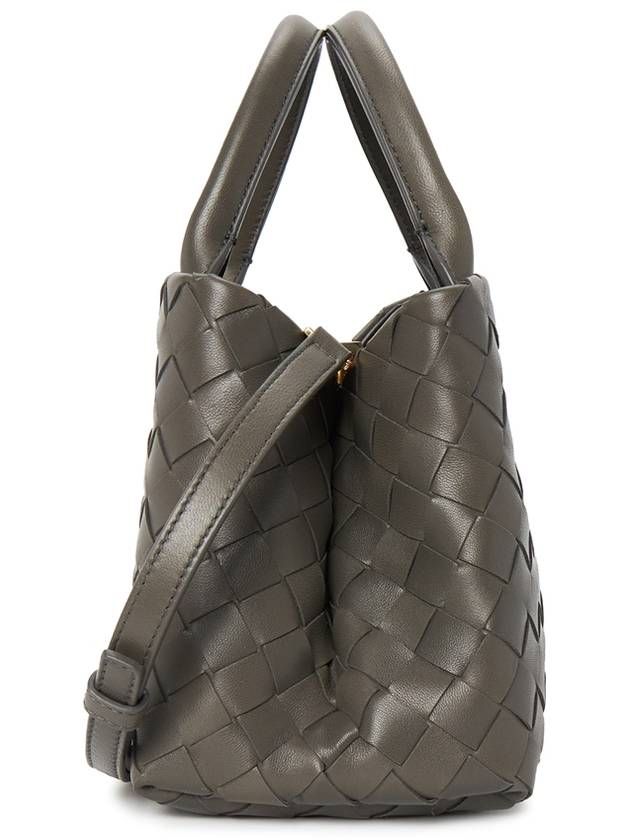 Intrecciato New Roma Tote Bag Grey - BOTTEGA VENETA - BALAAN 4