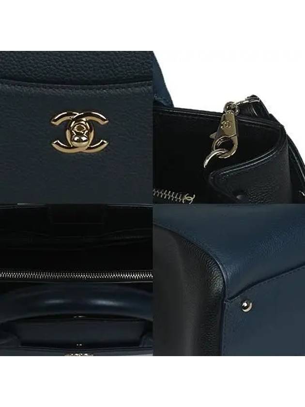 COCO Gold Logo Navy Black Caviar New Surf 2WAY - CHANEL - BALAAN 5