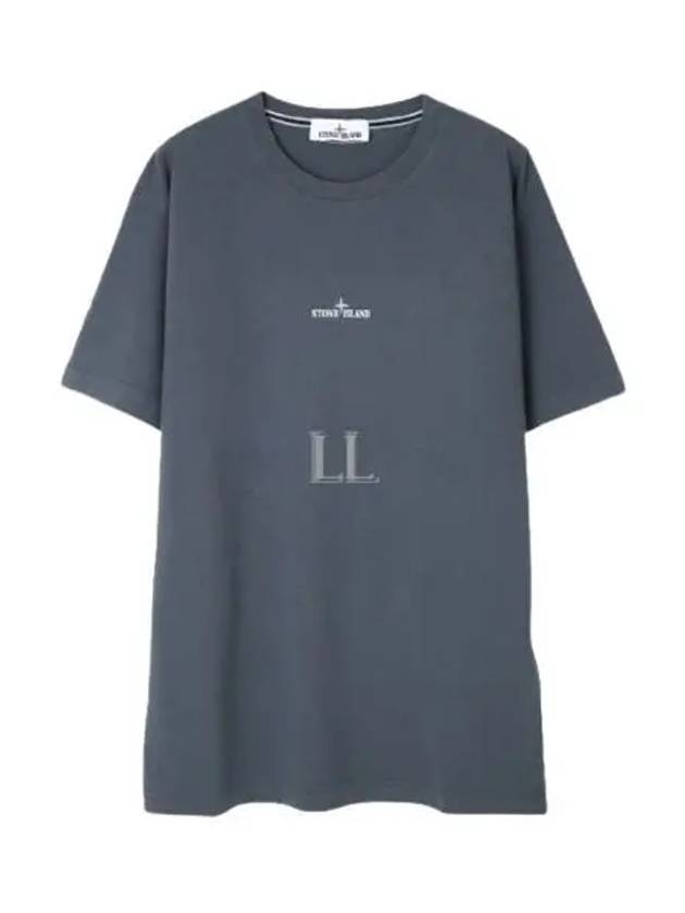 Stamp Two Print Short Sleeve T-Shirt Grey - STONE ISLAND - BALAAN 2