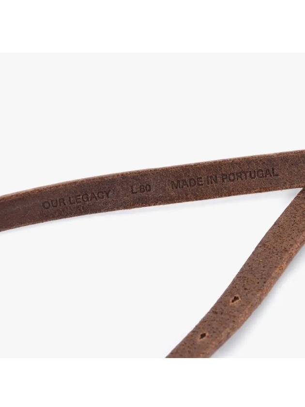 Leather 2CM Belt Brown - OUR LEGACY - BALAAN 4