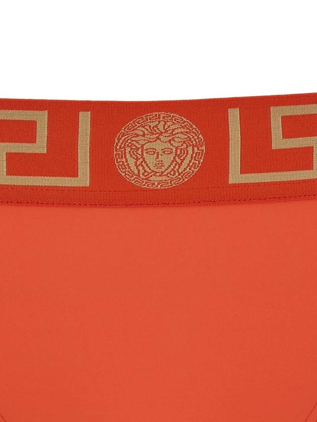 Logo print strap swim shorts ABU010251A11119 - VERSACE - BALAAN 4