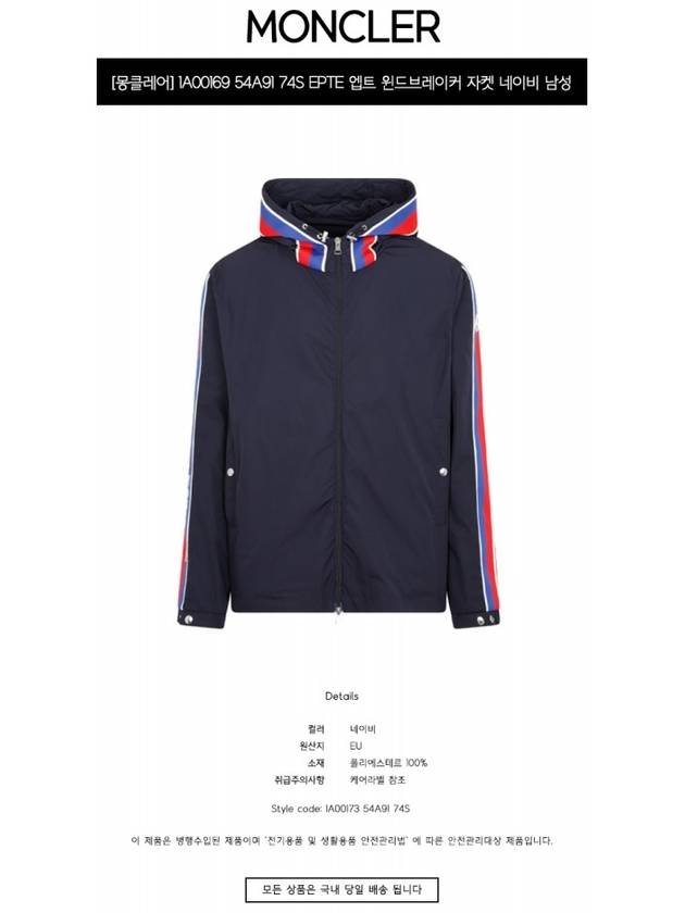 Rukbat Windbreaker Navy - MONCLER - BALAAN 3