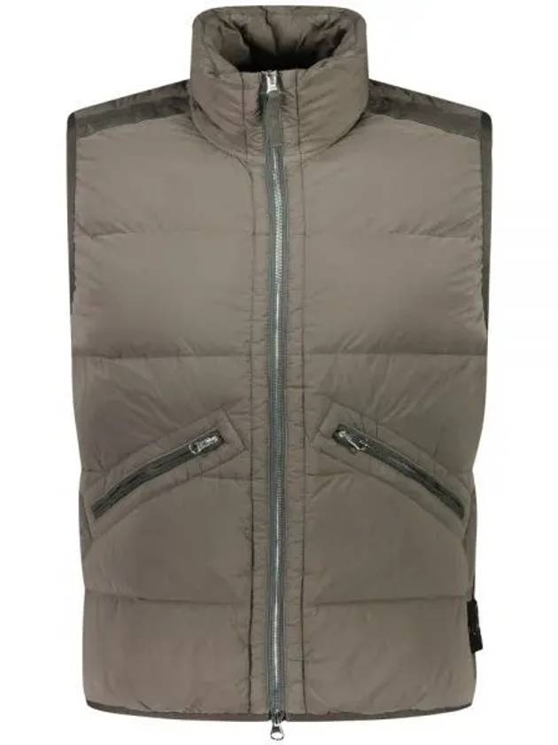 Seamless Tunnel Nylon Down Vest Green - STONE ISLAND - BALAAN 2