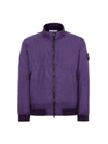 Garment Dyed Crinkle Reps Nylon Zip-up Jacket Purple - STONE ISLAND - BALAAN 1