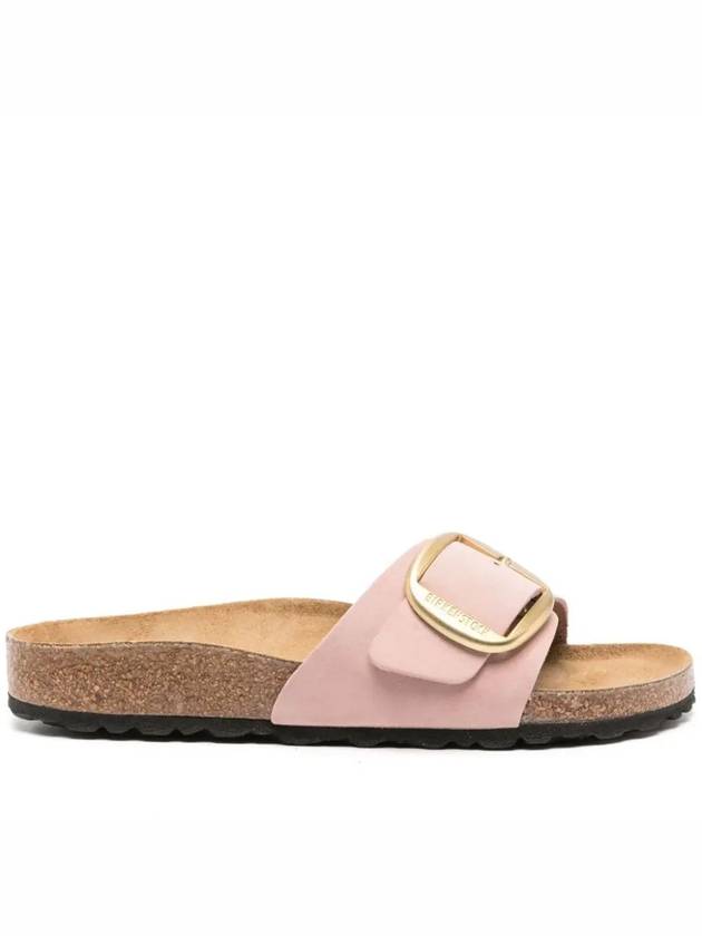 Madrid Big Buckle Nubuk Leather Slippers Pink - BIRKENSTOCK - BALAAN 3