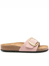 Madrid Big Buckle Nubuk Leather Slippers Pink - BIRKENSTOCK - BALAAN 2