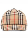 logo applique vintage check ball cap beige - BURBERRY - BALAAN 2