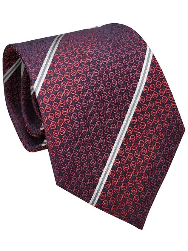 interlocking logo silk tie - GUCCI - BALAAN.