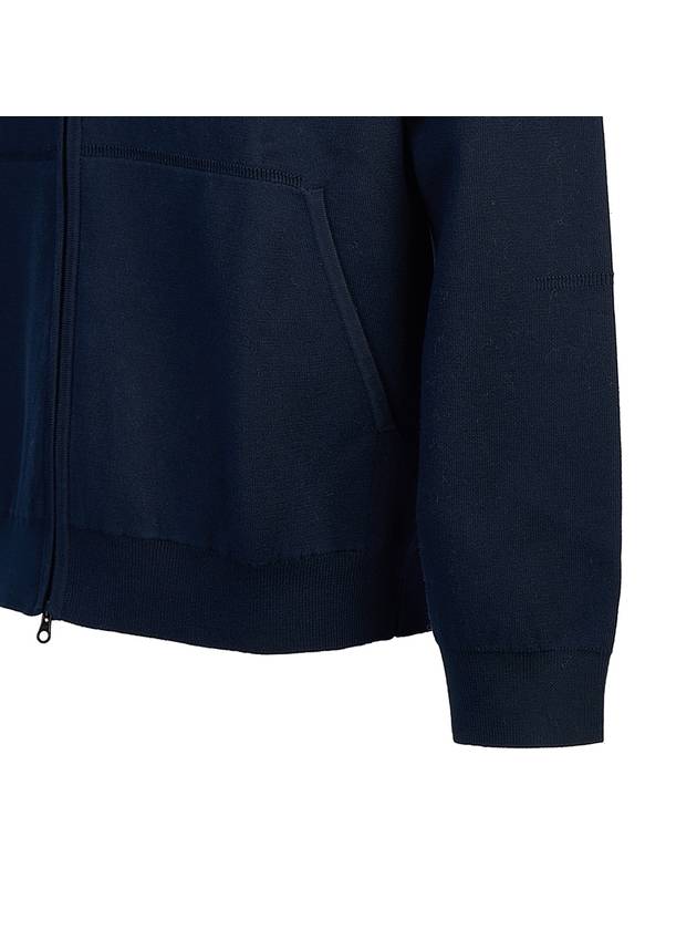 Wappen Patch Cotton Hooded Jacket Navy - STONE ISLAND - BALAAN 8