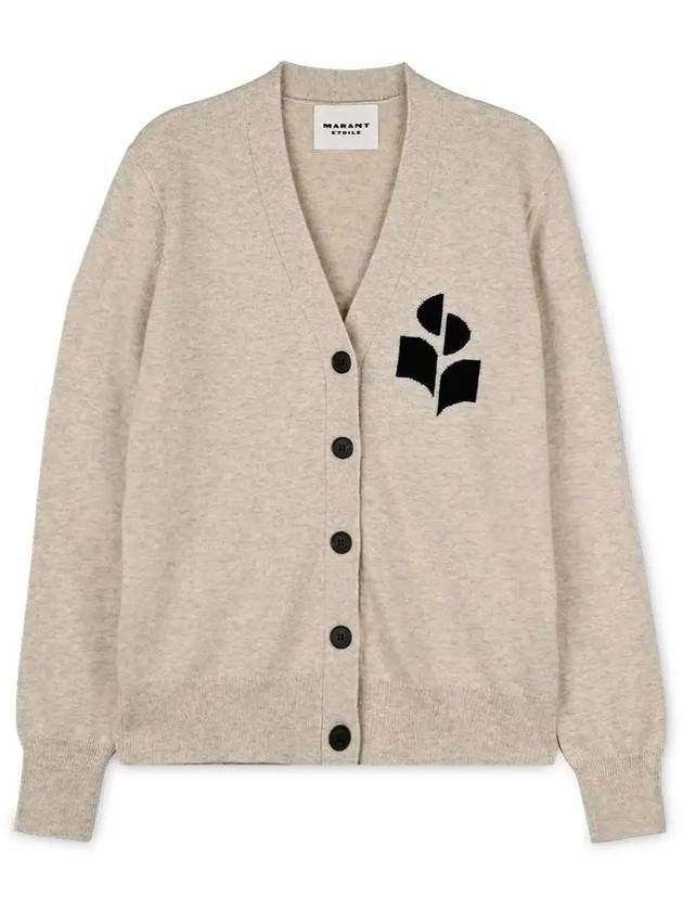 Women's Etoile Carin light gray cardigan CA0008FA A1X05E 02LY - ISABEL MARANT - BALAAN 1