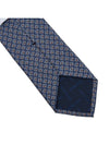 Tetris Print Silk Tie Navy - SALVATORE FERRAGAMO - BALAAN 7