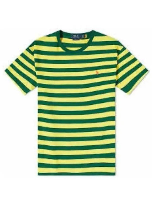 30 points custom slim fit jersey crew neck t shirt yellow - POLO RALPH LAUREN - BALAAN 2