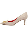 V Logo Pumps Beige - VALENTINO - BALAAN 5