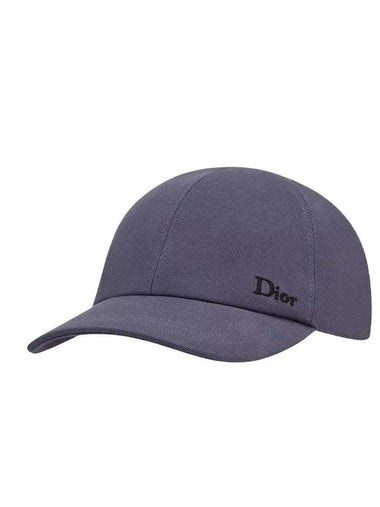 Cotton Base Ball Cap Anthracite Grey - DIOR - BALAAN 1