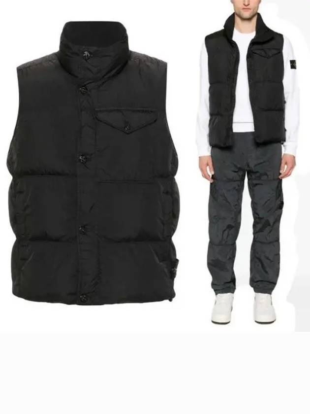 Crinkle Reps R-NY Down Vest Black - STONE ISLAND - BALAAN 2