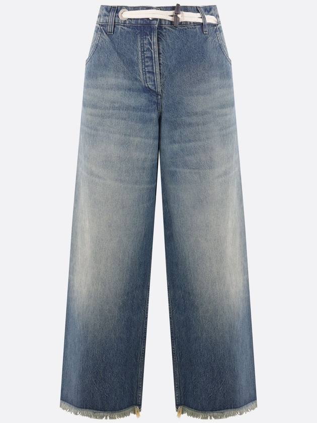 Wide Jeans Light Blue - MONCLER - BALAAN 2