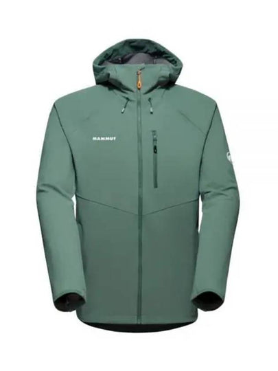 Ultimate Comfort Softshell Hooded Jacket Dark Jade - MAMMUT - BALAAN 2