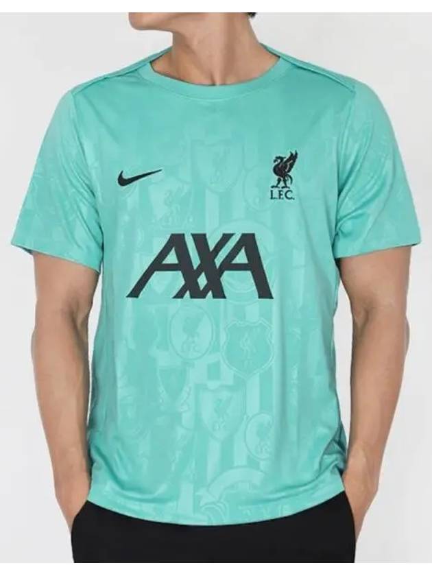 Liverpool FC Short Sleeve T Shirt Dry Fit Academy Pro Pre Match Top FN9653 393 Domestic Product GQN124080273310 - NIKE - BALAAN 1