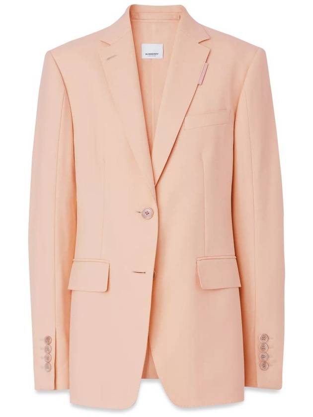 Women's Tailored Single Breasted Blazer Jacket Pink - BURBERRY - BALAAN 2