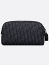 Toiletry Clutch Bag Beige Black - DIOR - BALAAN 9